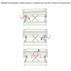 Divan me krevat marinari me dizajn i mbuluar në pëlhurë Made in Italy - Gretel Viadurini