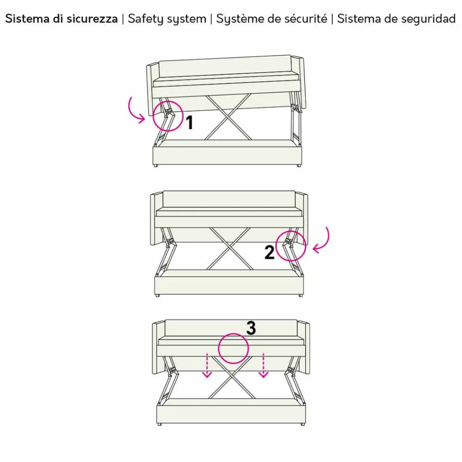 Krevat divani modern me marinari me pëlhurë kafe prodhuar në Itali - Pont Viadurini