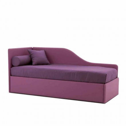 Dizenjo krevat divani në lëkurë të lëvizshme prodhuar në Itali - Rallo Viadurini
