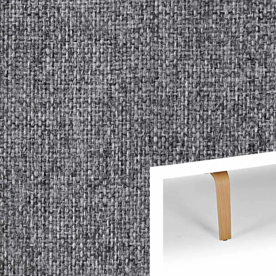 Krevati i divanit modern të projektimit Zeal nga Innovation në pëlhurë të mbushur Viadurini