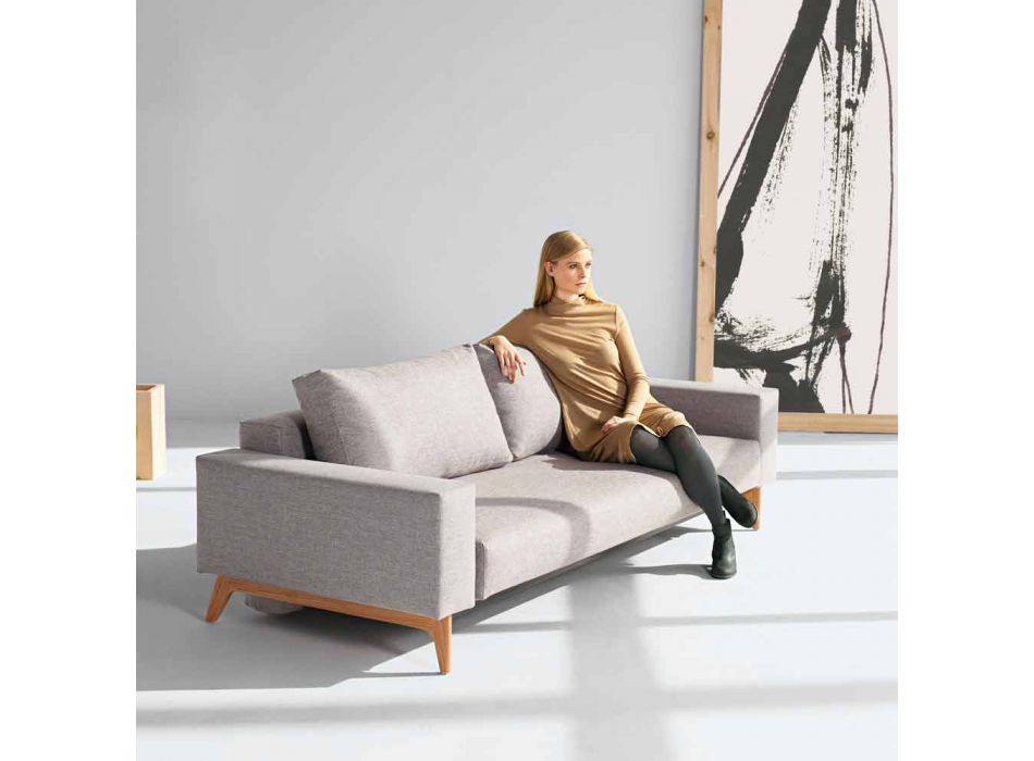Shtrati modern i gri i divanit Idun bërë në Danimarkë - Risi Viadurini
