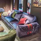 Divan linear pëlhure me armatim Axel Viadurini