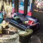 Divan linear pëlhure me armatim Axel Viadurini