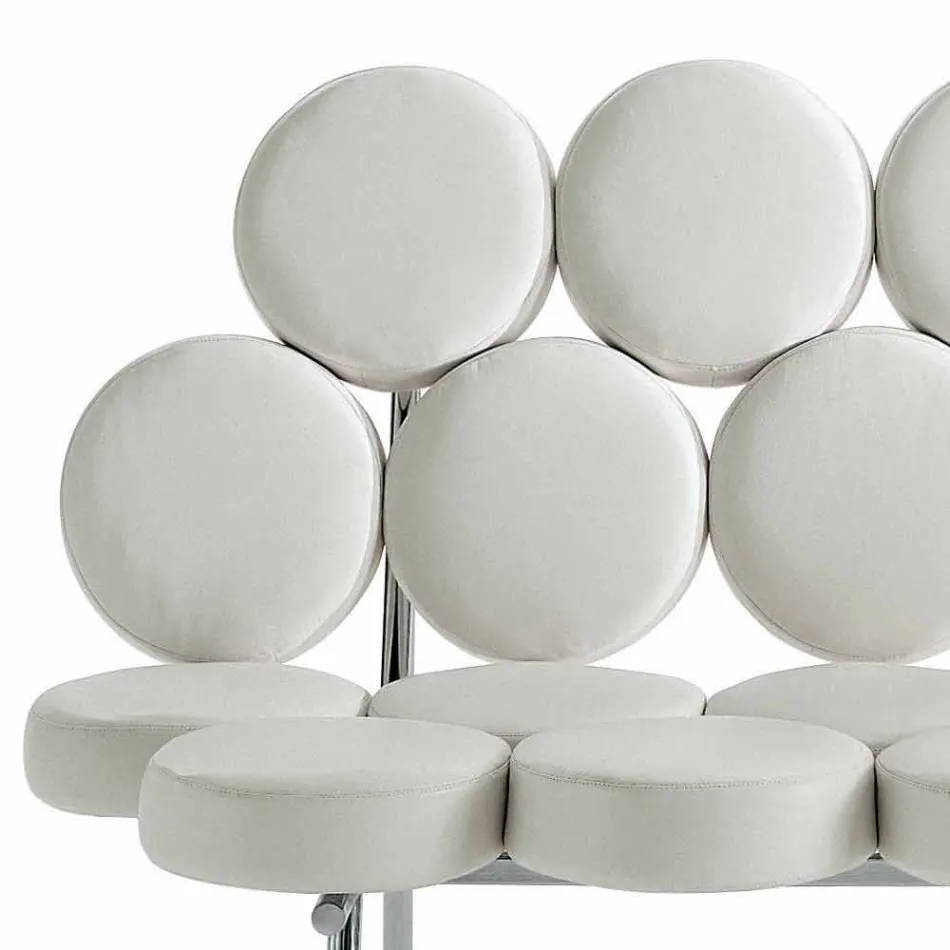 Divan prej lëkure moderne me strukturë luksoze të prodhuar në Itali - Arthur Viadurini