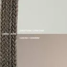 Divan në natyrë prej çeliku të madhësive të ndryshme dhe jastëkëve të përfshirë Made in Italy - Bronn Viadurini