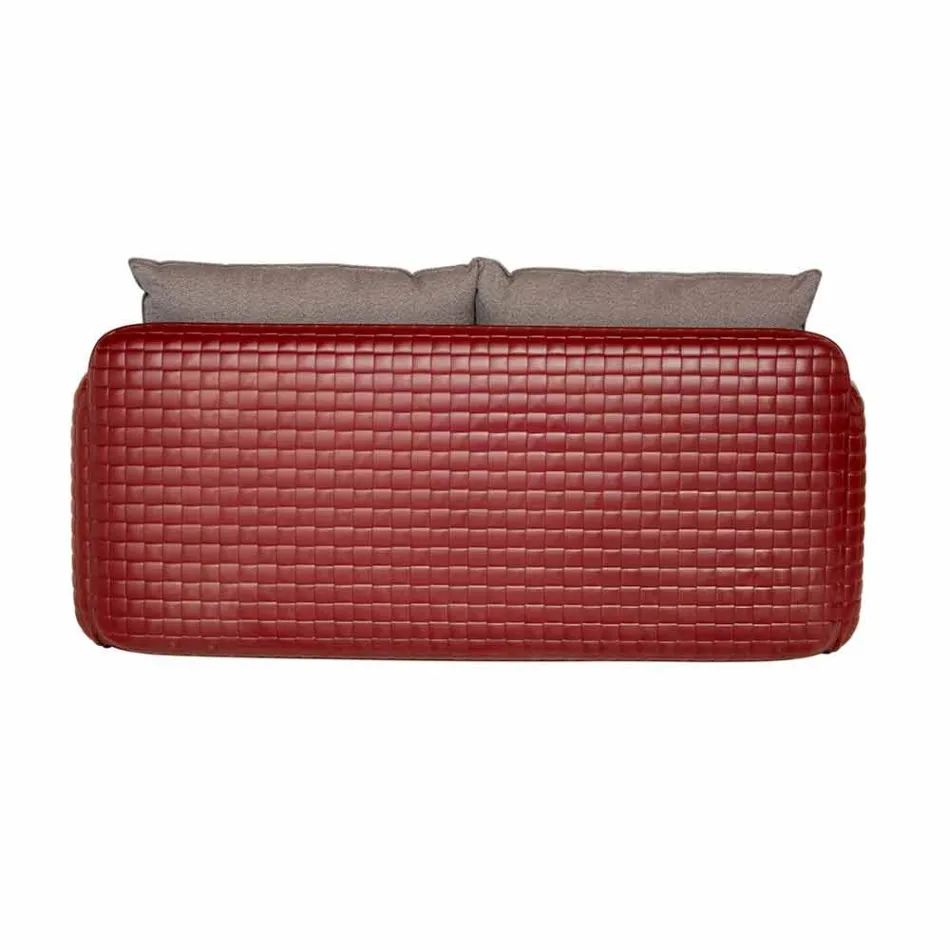 Divan i jashtëm 2 vendësh në pëlhurë ose lëkurë - Mara by Slide Viadurini