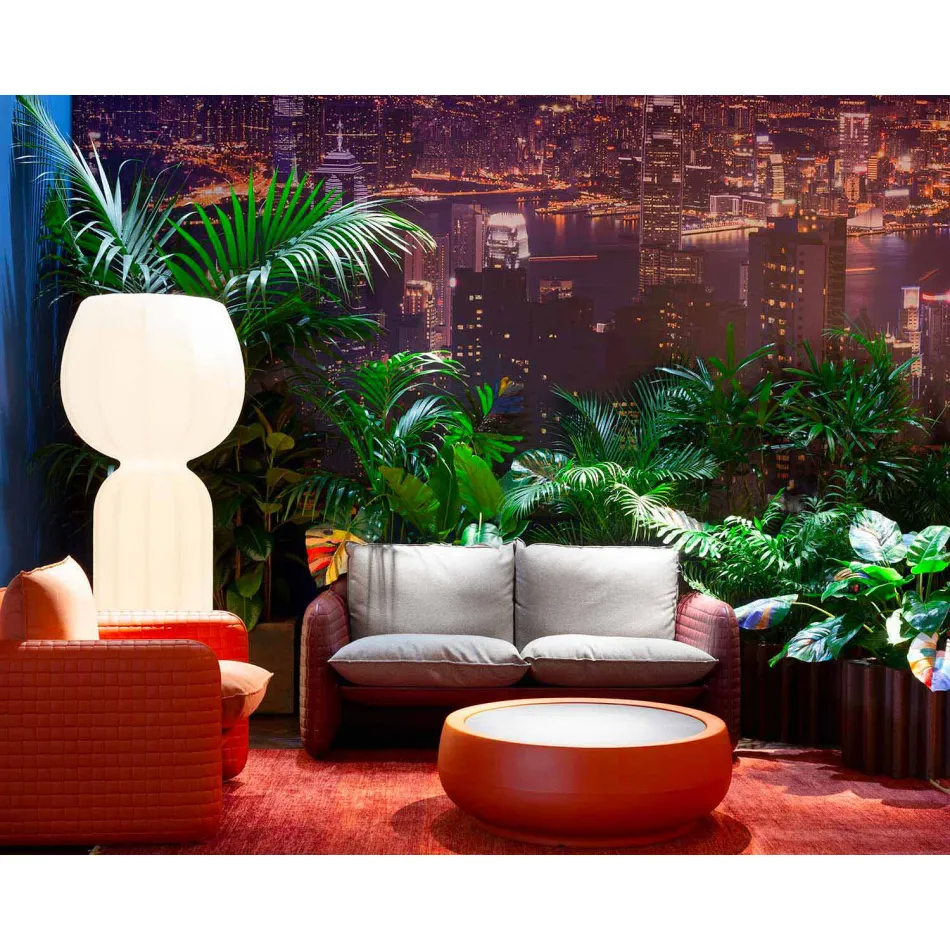 Divan i jashtëm 2 vendësh në pëlhurë ose lëkurë - Mara by Slide Viadurini