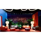 Divan i jashtëm 2 vendësh në pëlhurë ose lëkurë - Mara by Slide Viadurini