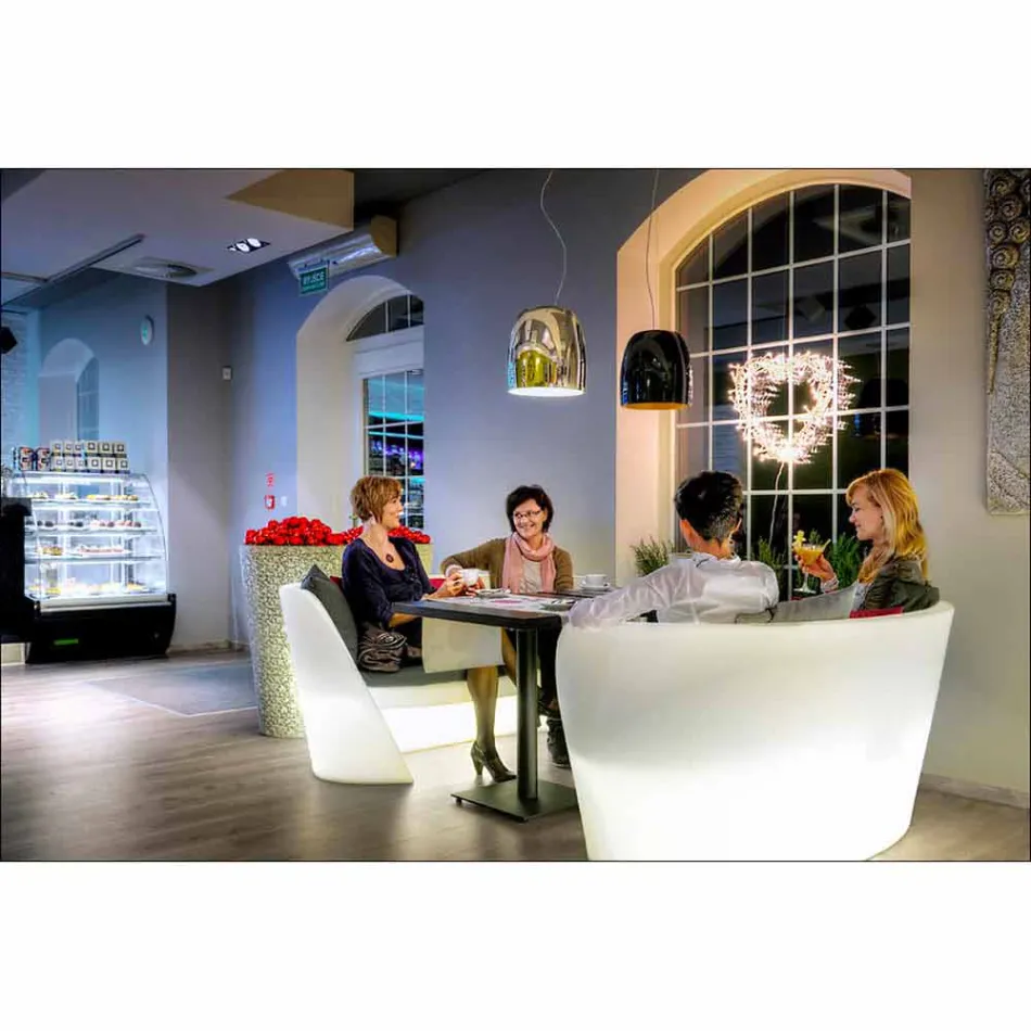 Divan polietileni i brendshëm me dizajn Slide Rap prodhuar në Itali Viadurini