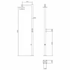 Dush në natyrë në çelik të pandryshkshëm të kromuar me rondele këmbësh Prodhuar në Itali - Modeo Viadurini