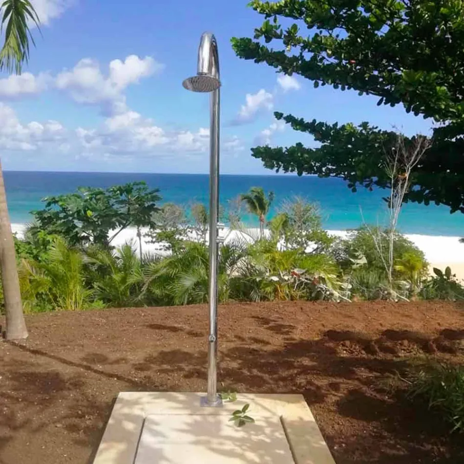 Dush kopsht me krom të çelik inox me larje këmbësh prodhuar në Itali - Marlen Viadurini