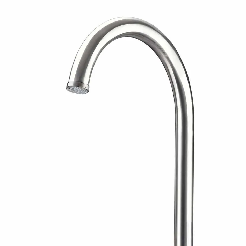 Dush kopsht me krom të çelik inox me larje këmbësh prodhuar në Itali - Marlen Viadurini