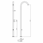 Dush kopsht me krom të çelik inox me larje këmbësh prodhuar në Itali - Marlen Viadurini