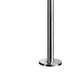 Dush kopshtesh prej çeliku inox me kokë dushi të rrumbullakët prodhuar në Itali - Norton Viadurini