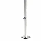 Dush kopshti në çelik të pandryshkshëm të kromuar me rondele këmbësh Prodhuar në Itali - Modeo Viadurini