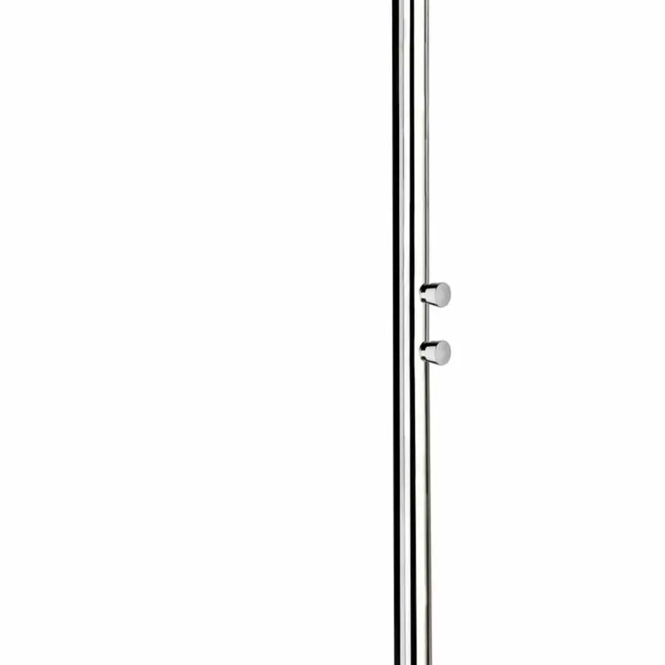 Dush çeliku në natyrë me larje këmbësh dhe kohëmatës prodhuar në Itali - Modeo Viadurini