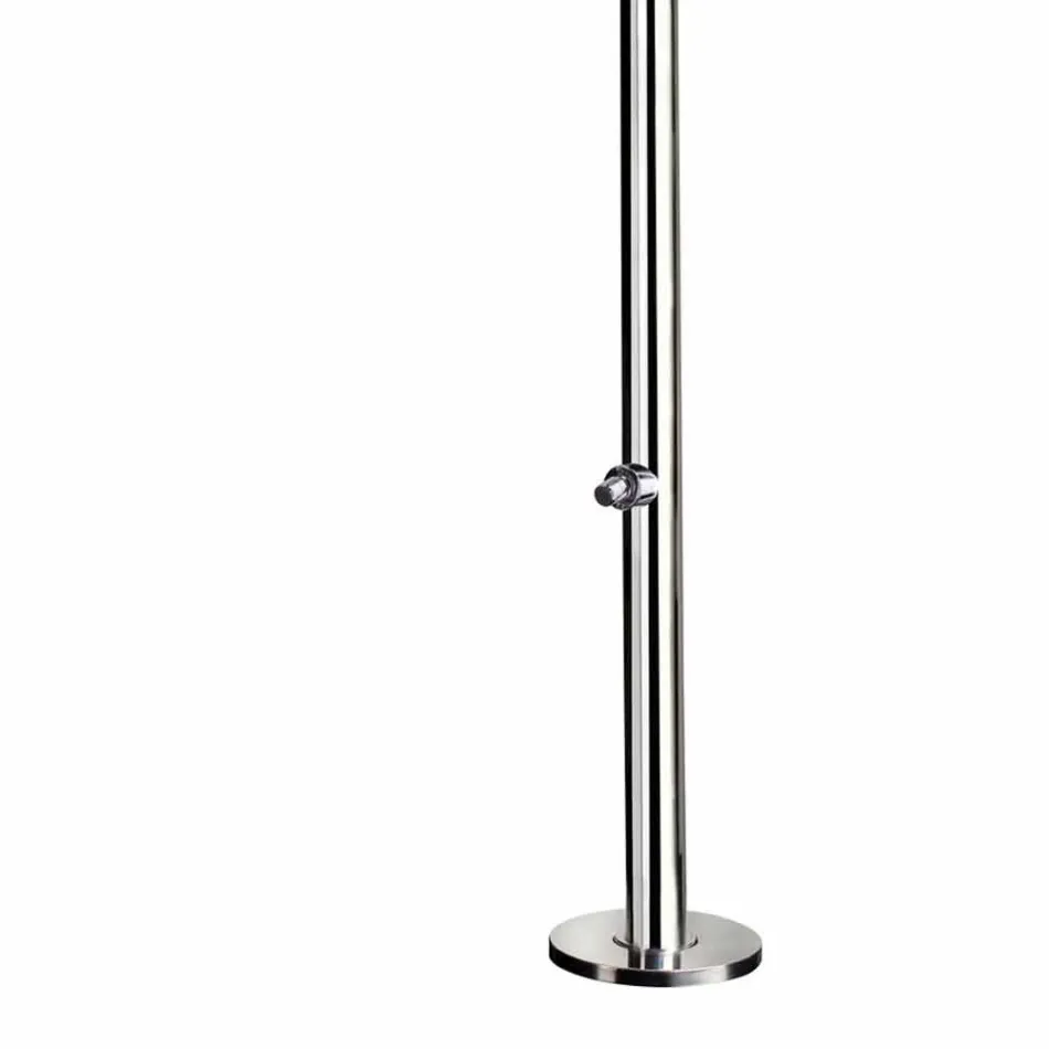 Dush çeliku në natyrë me larje këmbësh dhe kohëmatës prodhuar në Itali - Modeo Viadurini