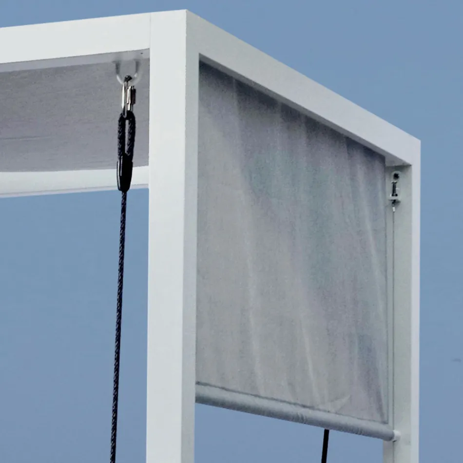 Lëkundje e varur e kopshtit E bërë nga alumini i lyer - Brokartë Viadurini