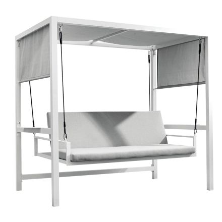 Lëkundje e varur e kopshtit E bërë nga alumini i lyer - Brokartë Viadurini