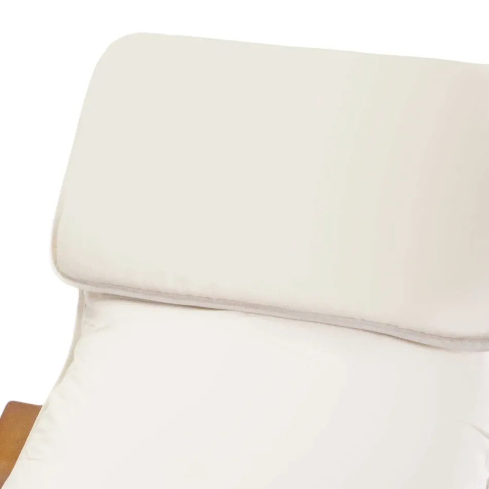 Lëkundje për ambiente të brendshme E punuar me dru dhe pëlhurë thupër - Abissi Viadurini