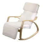 Lëkundje për ambiente të brendshme E punuar me dru dhe pëlhurë thupër - Abissi Viadurini