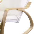 Lëkundje për ambiente të brendshme E punuar me dru dhe pëlhurë thupër - Abissi Viadurini