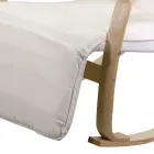 Lëkundje për ambiente të brendshme E punuar me dru dhe pëlhurë thupër - Abissi Viadurini