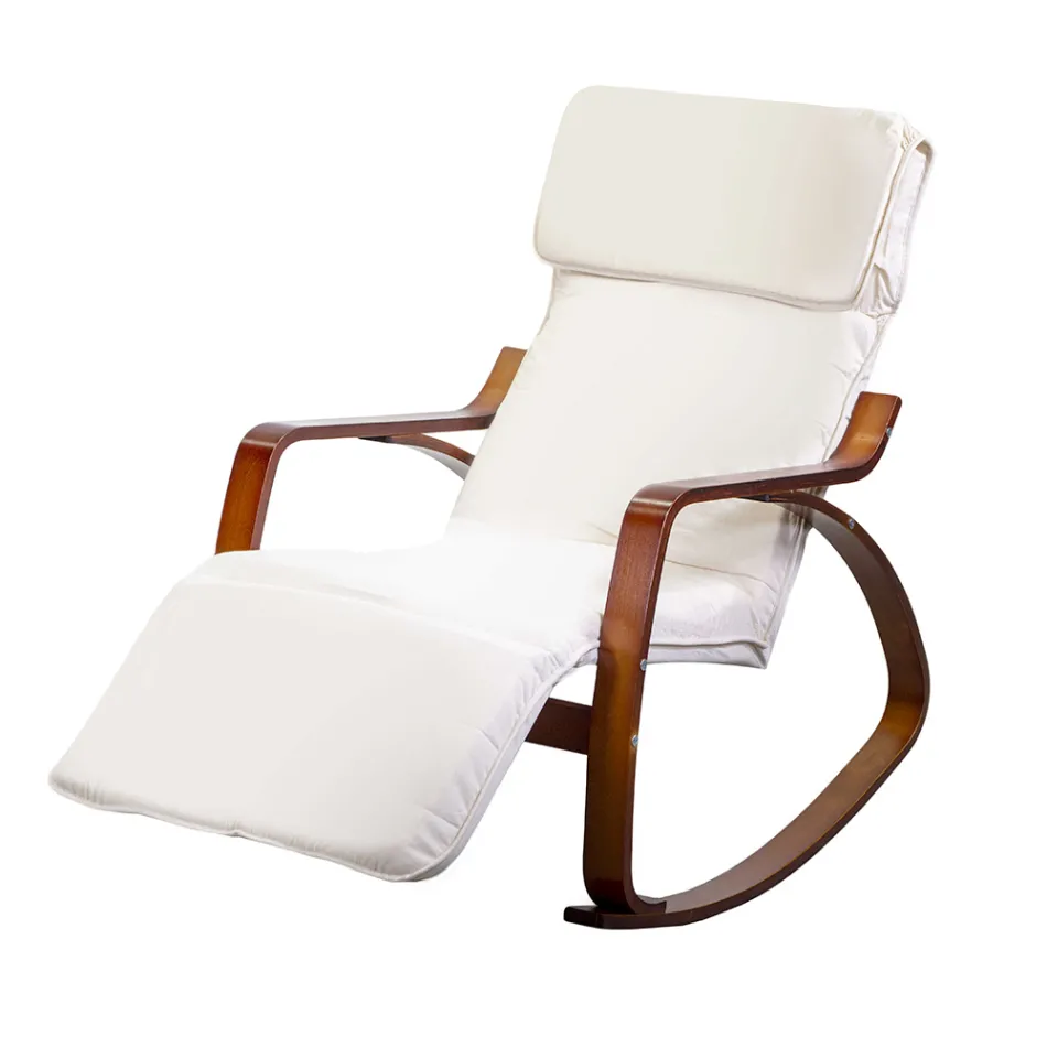 Lëkundje për ambiente të brendshme E punuar me dru dhe pëlhurë thupër - Abissi Viadurini