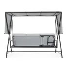 Swing Convertible në një shtrat për kopshtin në çelik dhe pëlhurë - Kujtoni  Viadurini