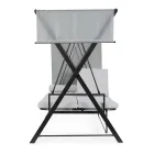 Swing Convertible në një shtrat për kopshtin në çelik dhe pëlhurë - Kujtoni  Viadurini