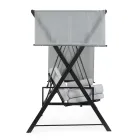 Swing Convertible në një shtrat për kopshtin në çelik dhe pëlhurë - Kujtoni  Viadurini