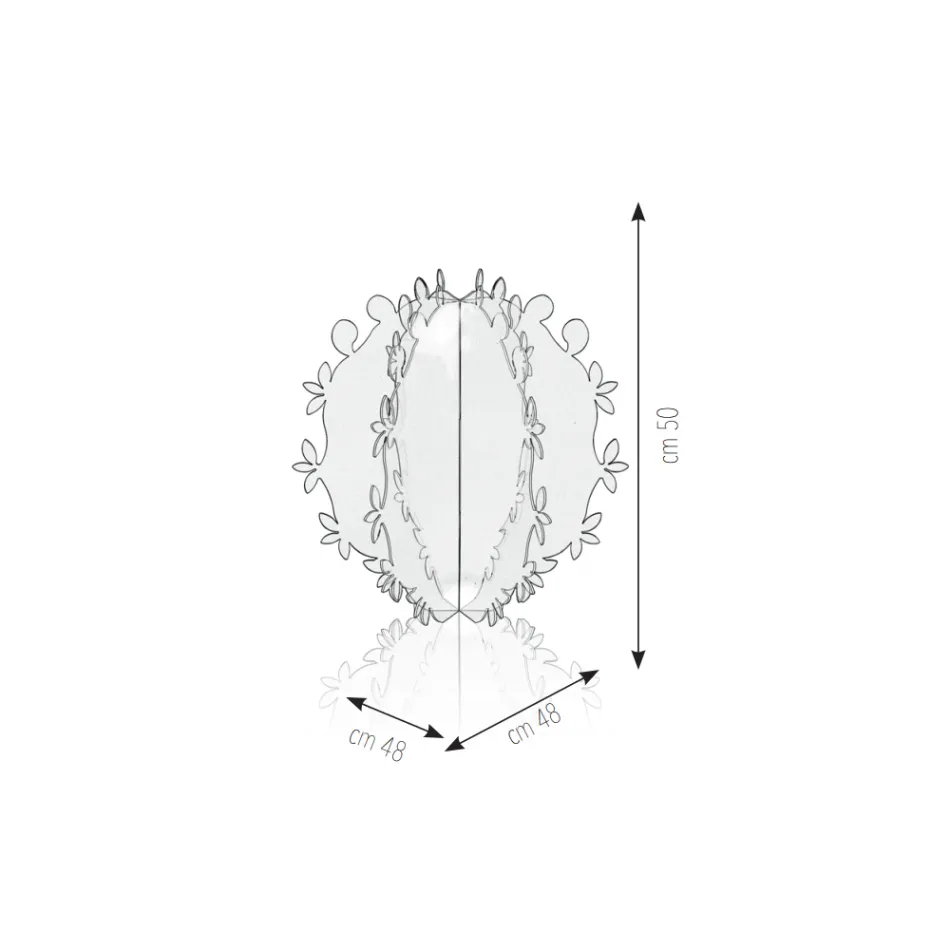 Element dekorativ në pleksiglas në formën e një kaktusi Prodhuar në Itali - Woody Viadurini
