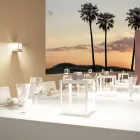 Led Spotlight dekorativ për natyrë në alumin të bardhë ose korten - Bettina Viadurini