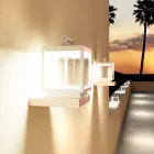 Led Spotlight dekorativ për natyrë në alumin të bardhë ose korten - Bettina Viadurini