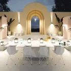 Led Spotlight dekorativ për natyrë në alumin të bardhë ose korten - Bettina Viadurini