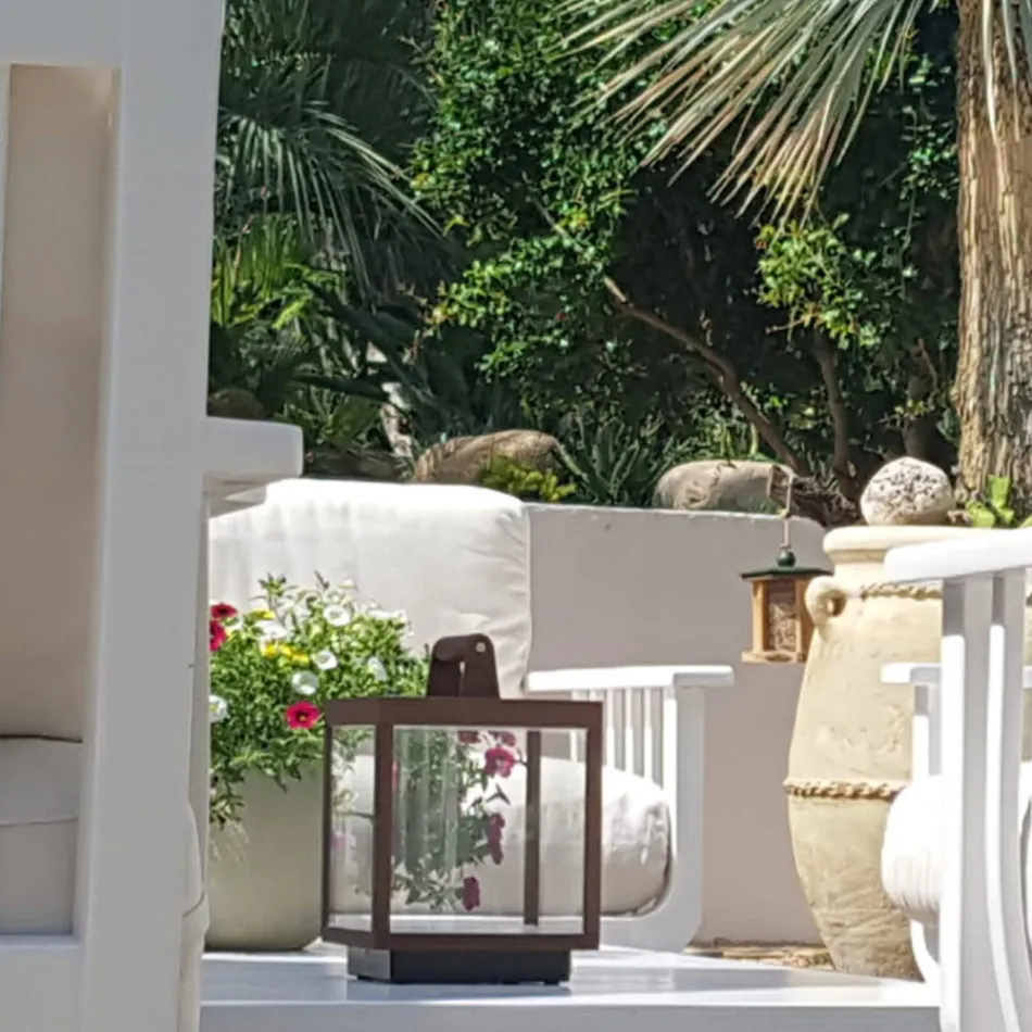 Led Spotlight dekorativ për natyrë në alumin të bardhë ose korten - Bettina Viadurini