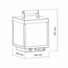 Led Spotlight dekorativ për natyrë në alumin të bardhë ose korten - Bettina Viadurini