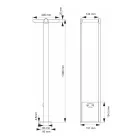 Dritë diellore të jashtme LED me alumin të bardhë ose të zi Mat - Agorio Viadurini