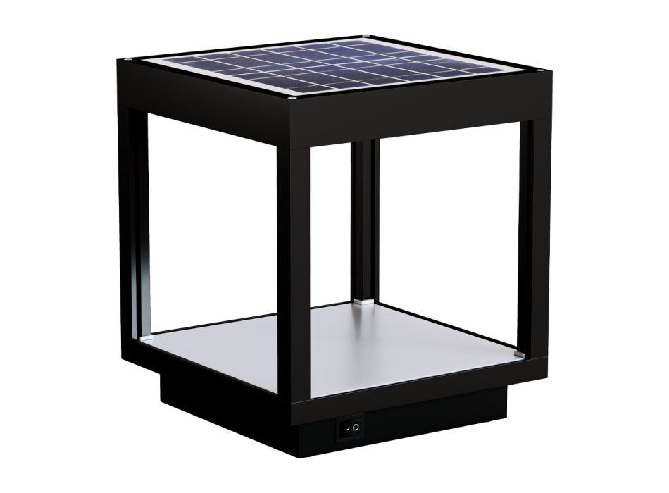 Spotlight portativ Solar Led në alumin e bardhë, të zezë ose korten - Bettina Viadurini