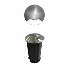 Spotlight 2W i rrumbullakët LED për ambiente të jashtme në çelik inox, 4 copë - Kryetari Viadurini