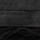 Mbulesa me jastëk katror me liri të rëndë dhe lidhëse të zeza Prodhuar në Itali - Matero Viadurini