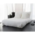 Këllëf jastëku katror me liri me shkumës ose dekorim retro me qëndisje sfere dhe kornizë - bërryl Viadurini