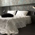 Jastëk krevati drejtkëndëshe me liri të bardhë ose të zi me kopsa dhe lidhëse - Agora Viadurini