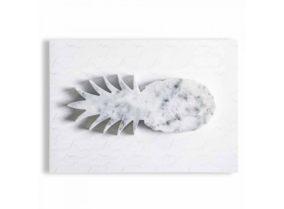Design Pineapple Paperweight në mermer të bardhë Carrara Made in Italy - Arta Viadurini