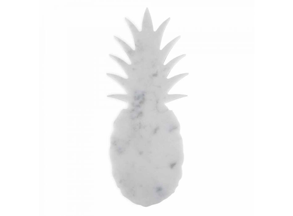 Design Pineapple Paperweight në mermer të bardhë Carrara Made in Italy - Arta