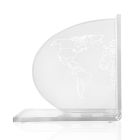 Fletëpalosje në Dizajn Plexiglass Transparent me Hartë 2 Copë - Aretone Viadurini