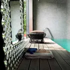 Pasqyrë moderne muri / dyshemeje Fiam Italia Pop 216x116cm prodhuar në Itali Viadurini