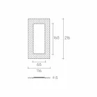 Pasqyrë moderne muri / dyshemeje Fiam Italia Pop 216x116cm prodhuar në Itali Viadurini