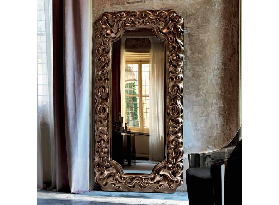 Fiam Veblèn Pasqyrë muri me dizajn të ri barok prodhuar në Itali Viadurini