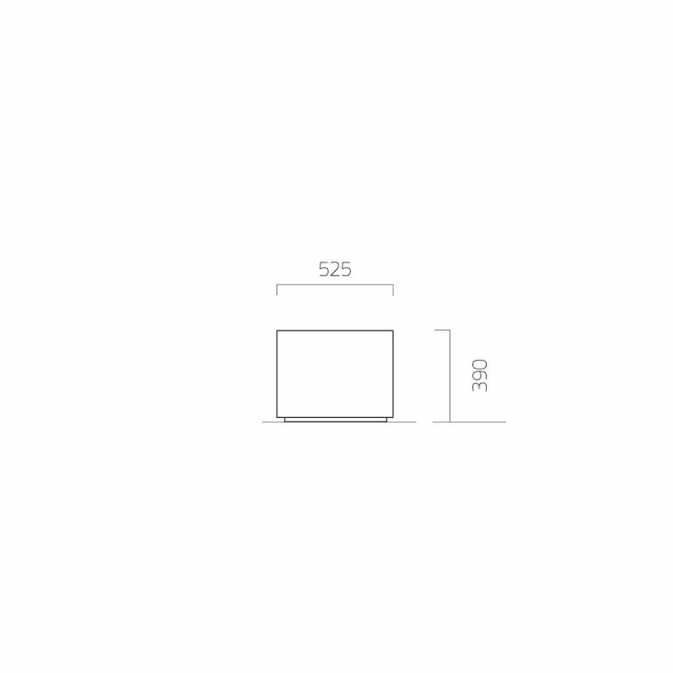 Mbjellës kopshtesh me dizajn të rrumbullakët / drejtkëndëshe në çelik i prodhuar në Itali - Philly Viadurini